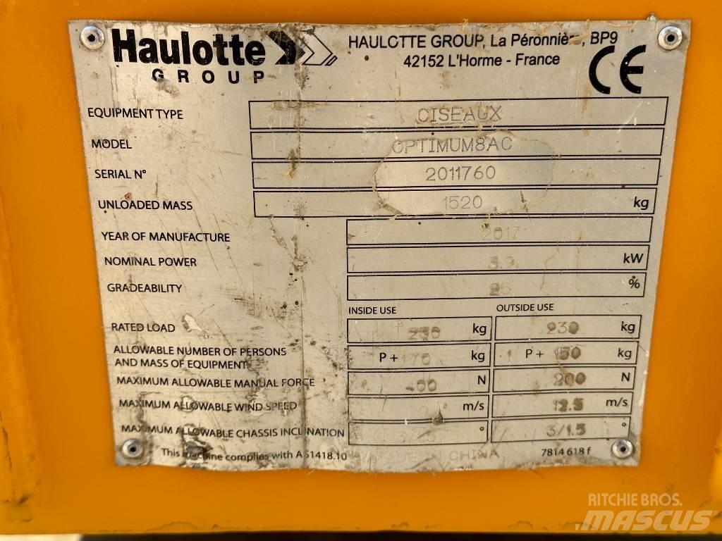 Haulotte OPTIMUM 8 Elevadores de tesoura