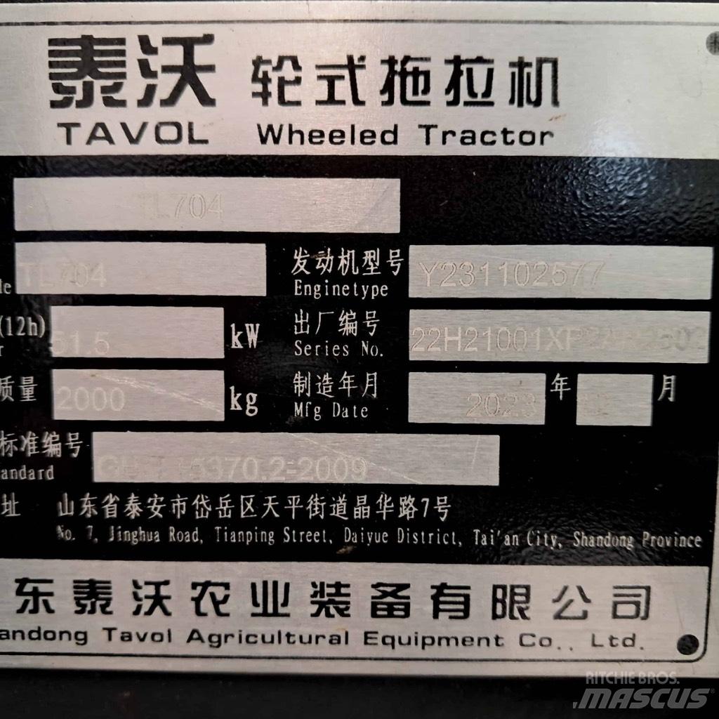  Tavol TL704 Tratores Agrícolas usados