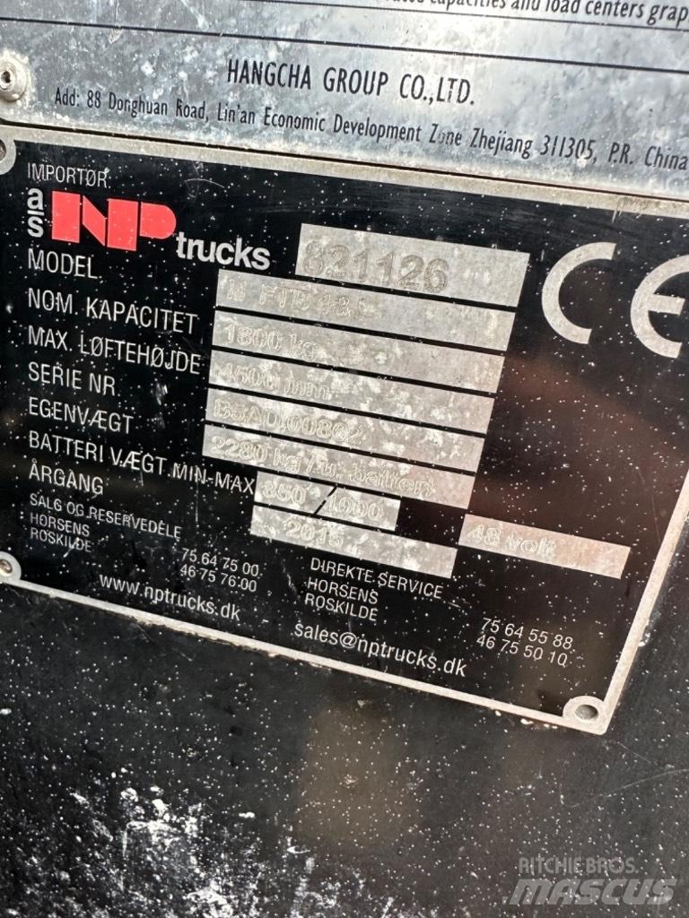 Hangcha FB18 Empilhadores eléctricos