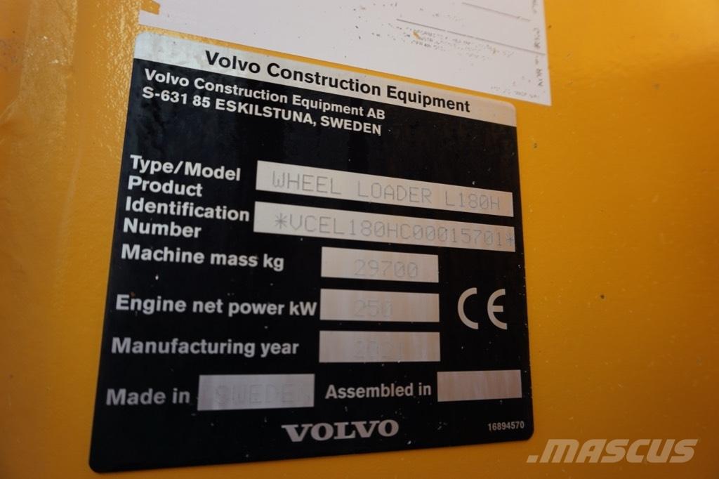 Volvo L 180 H Carregadeiras de rodas