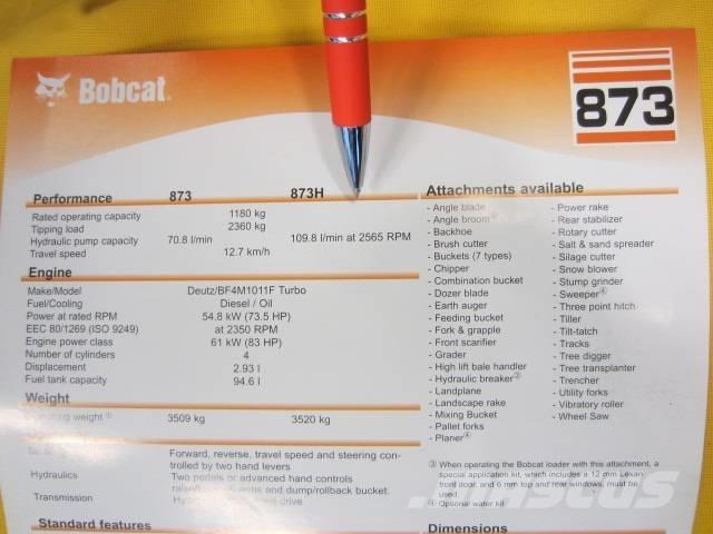 Bobcat 873 HF Minicarregadeiras