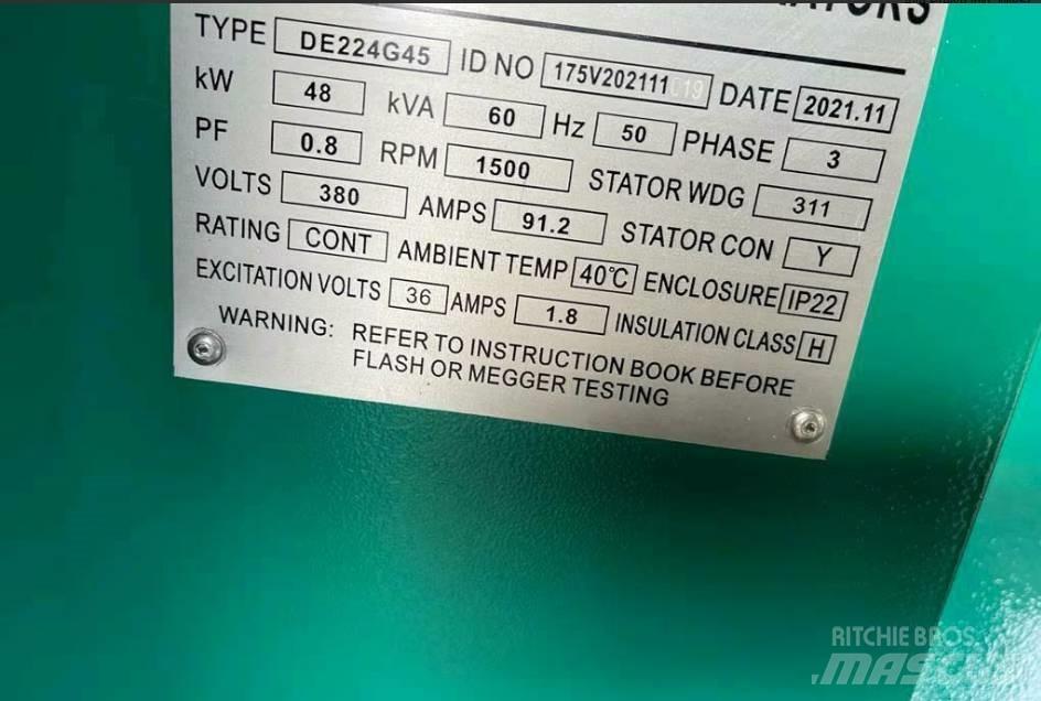  Pheatonn 60KVA Geradores Diesel