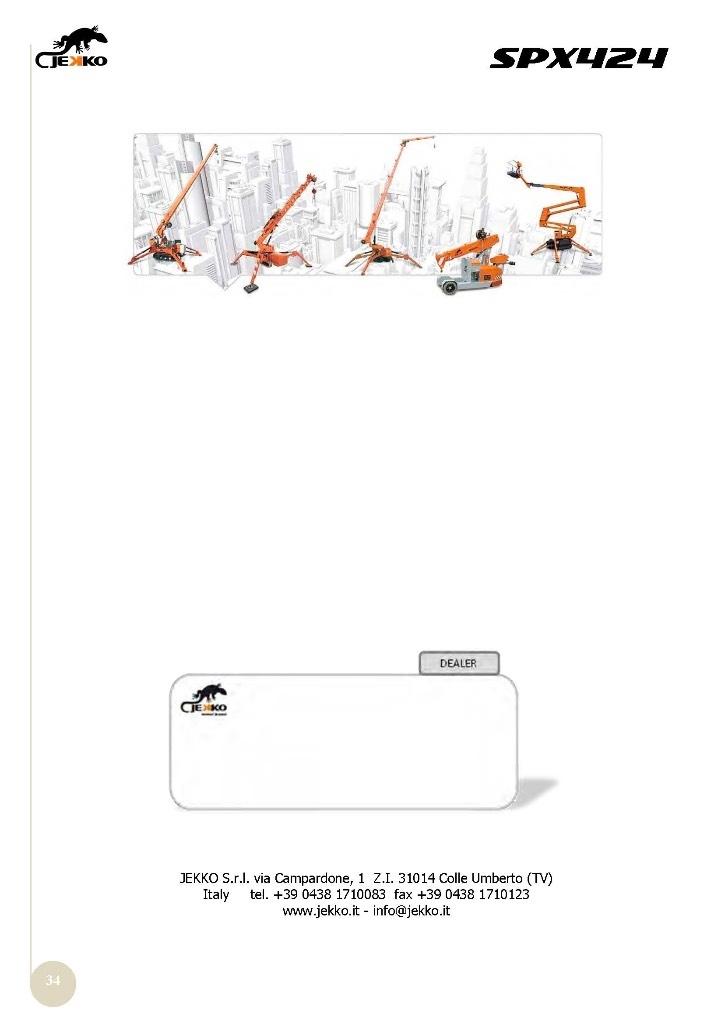 Jekko SPX424CDH Mini gruas