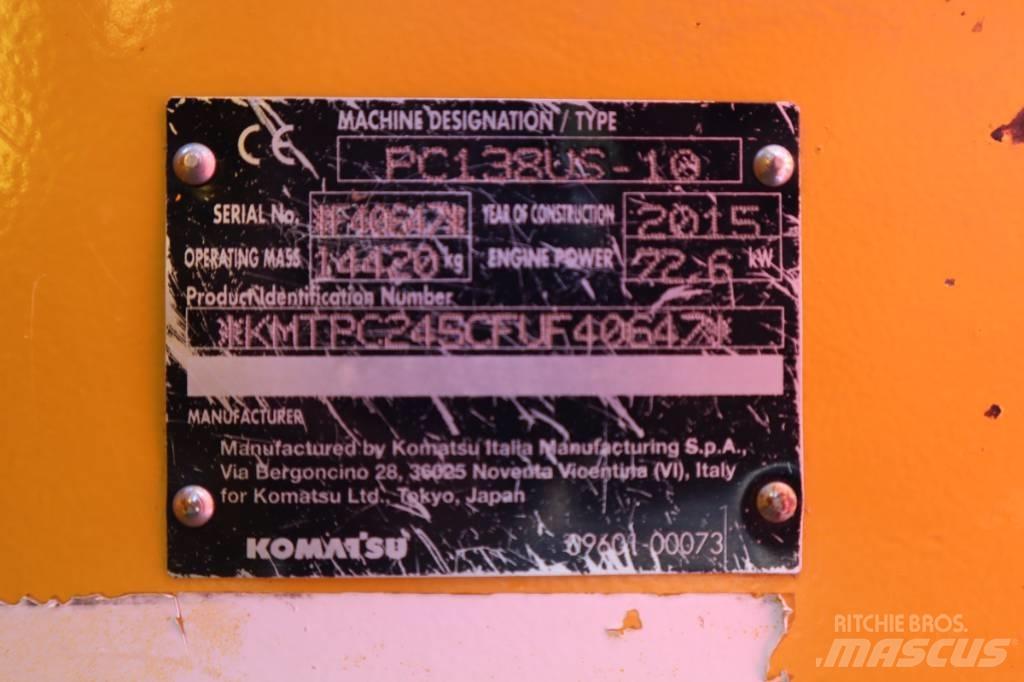 Komatsu PC138US-10 Escavadeiras de esteiras
