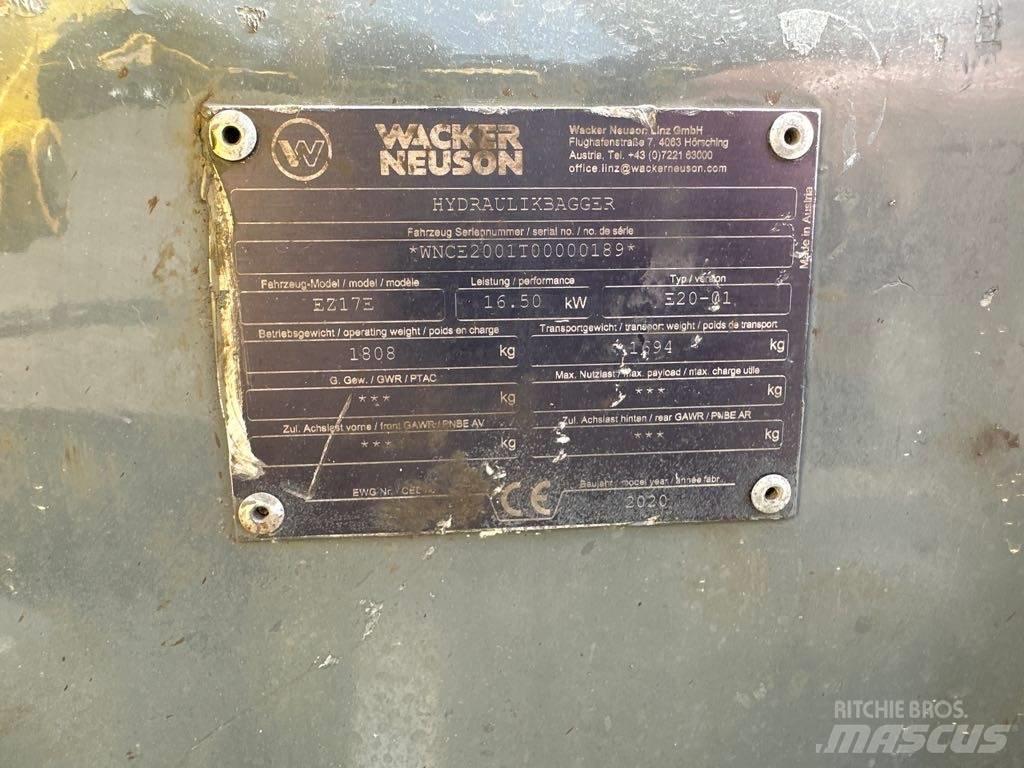 Wacker Neuson EZ17e Escavadeiras de esteiras