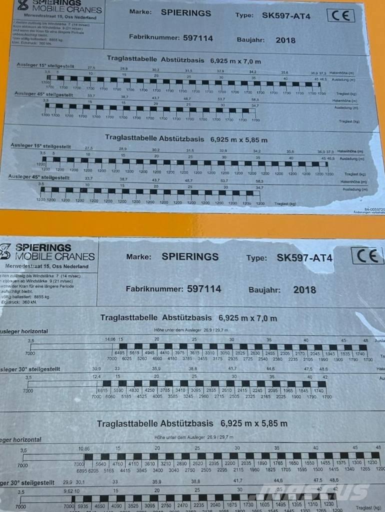 Spierings SK 597 AT4 Gruas de construção