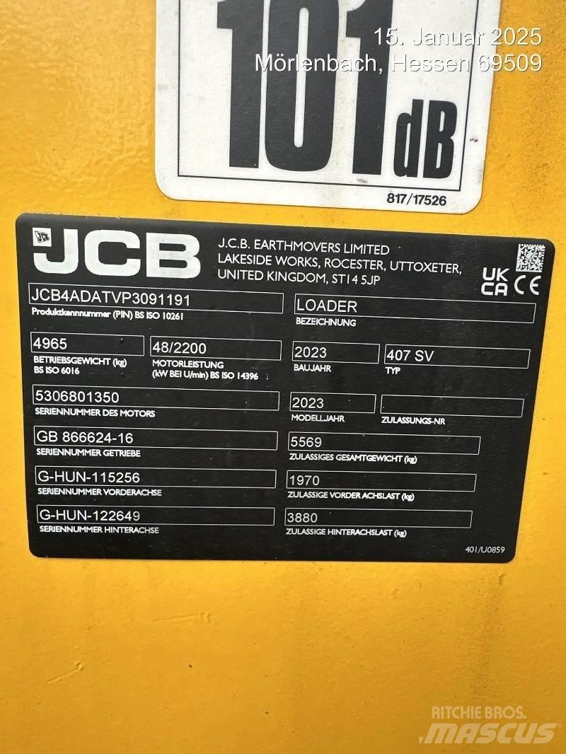 JCB 407 Carregadeiras de rodas