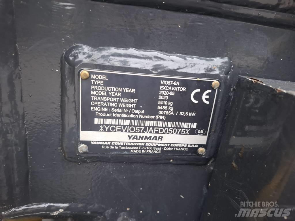 Yanmar Vio 57-6A Miniescavadeiras