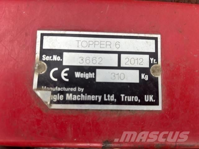 TEAGLE TOPPER 6 Gadanheiras e cortadores de folhas para pastos