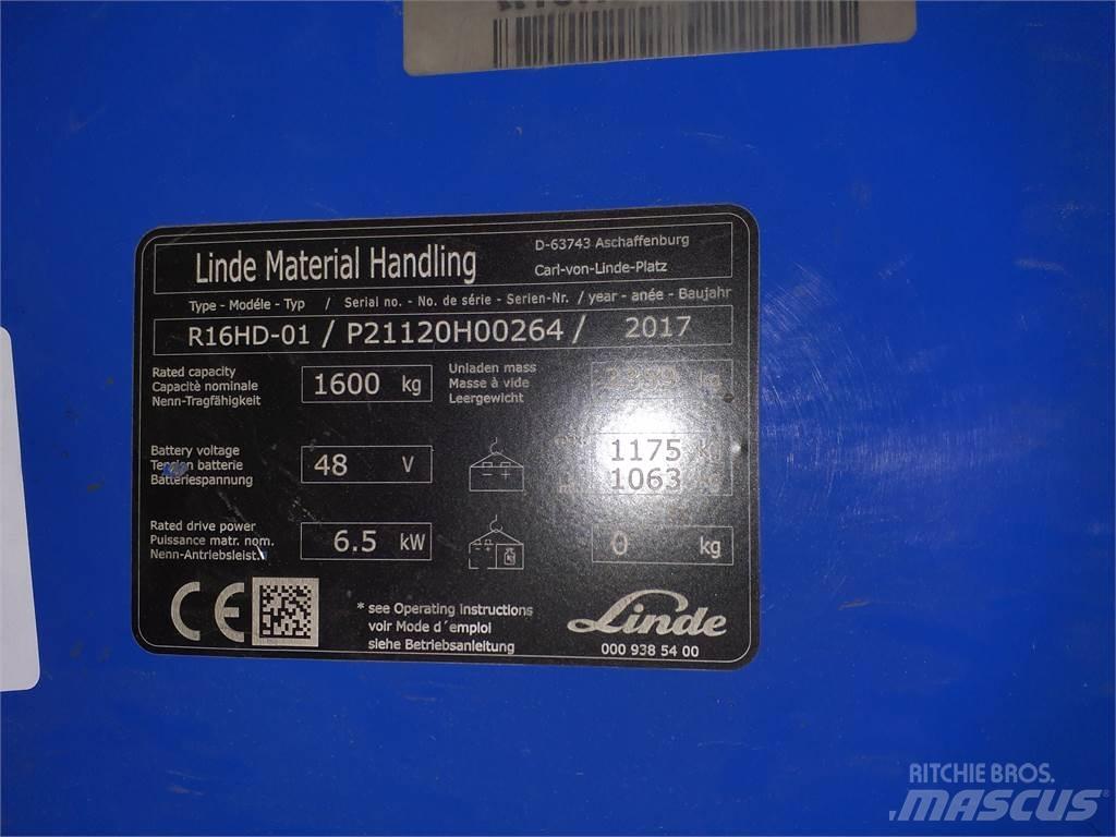 Linde R16HD Empilhadores Elevadores