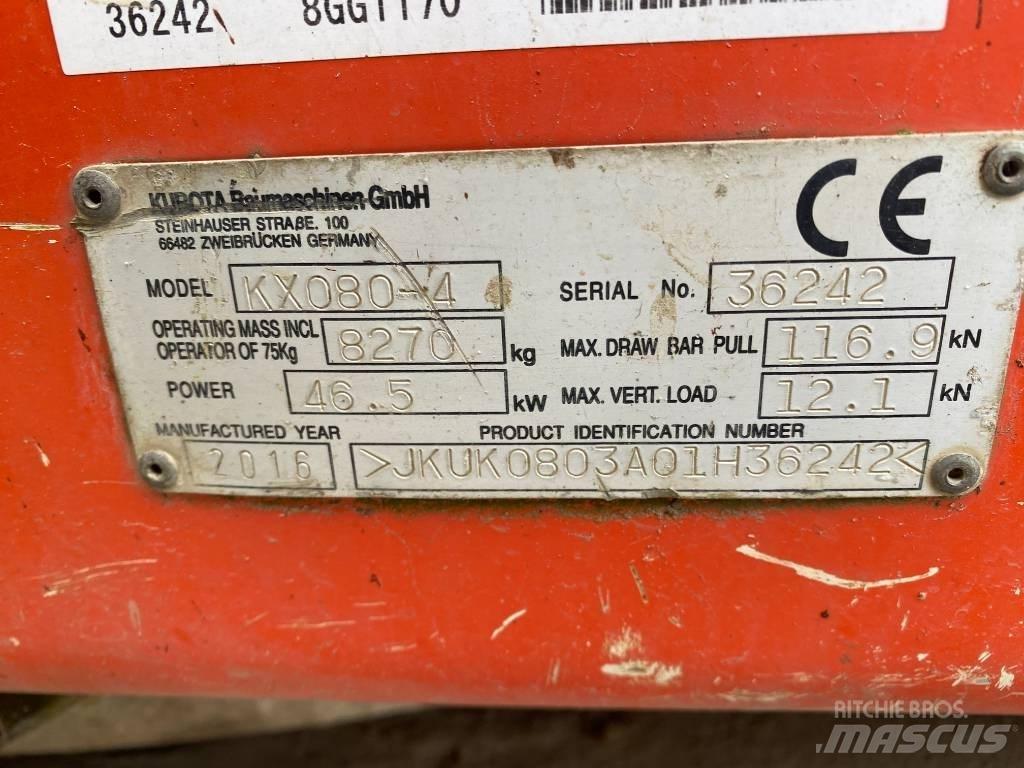 Kubota KX 080-4 Escavadoras Midi 7t - 12t