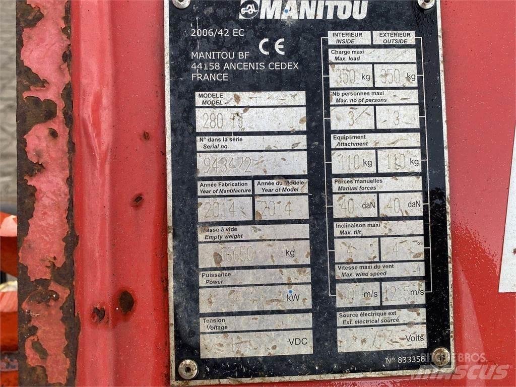Manitou 280TJ Elevadores braços articulados