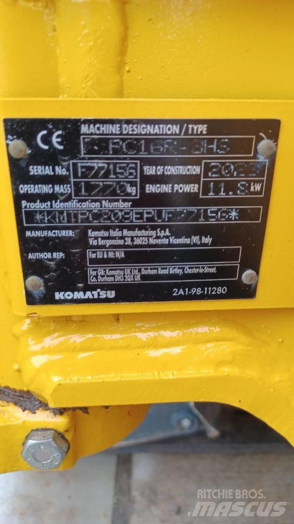 Komatsu PC16R-3HS Miniescavadeiras