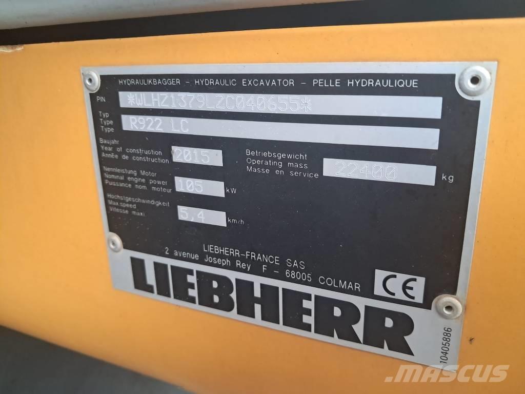 Liebherr R 922 LC Escavadeiras de esteiras