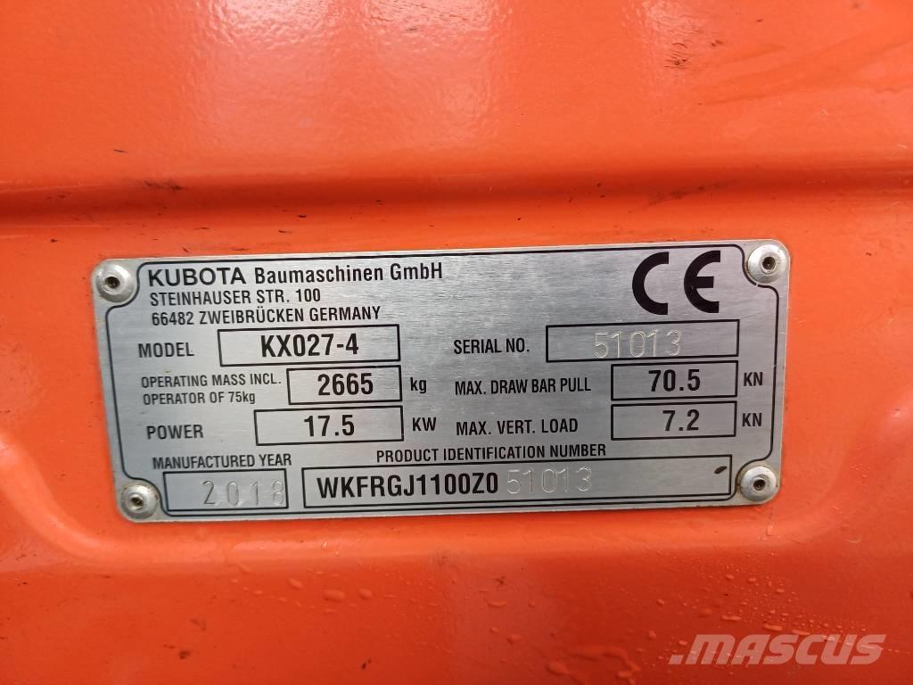 Kubota KX027-4 Miniescavadeiras