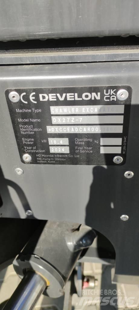 Develon DX 27 Z-7 Miniescavadeiras