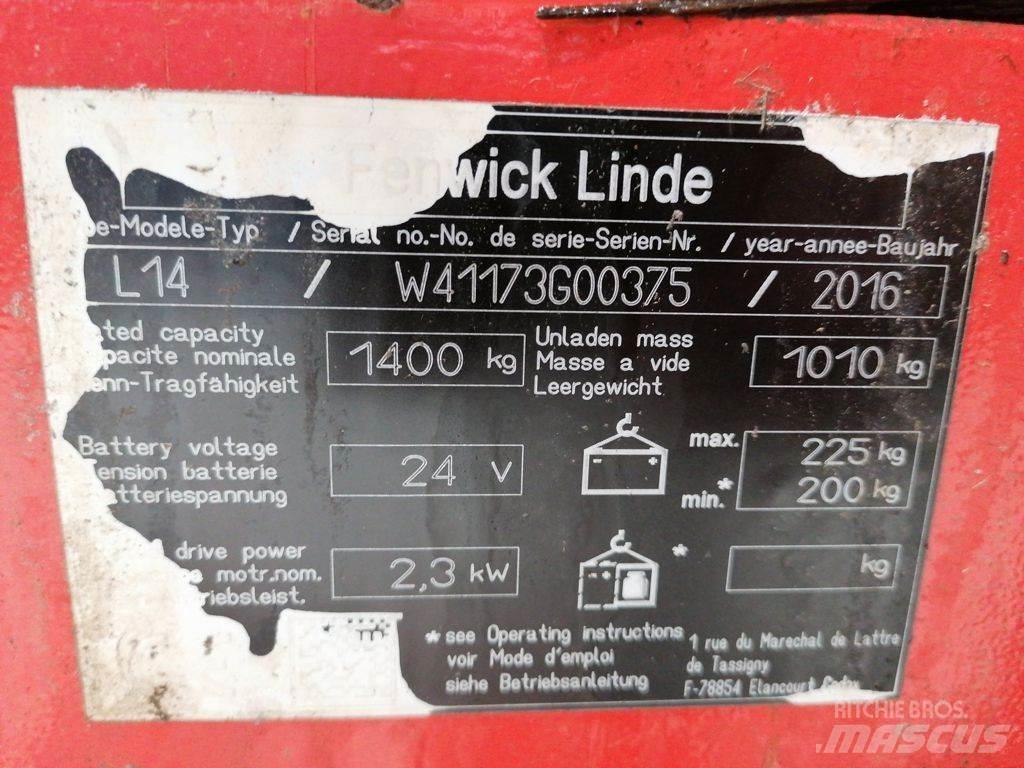 Linde L14 Empilhador para operador externo