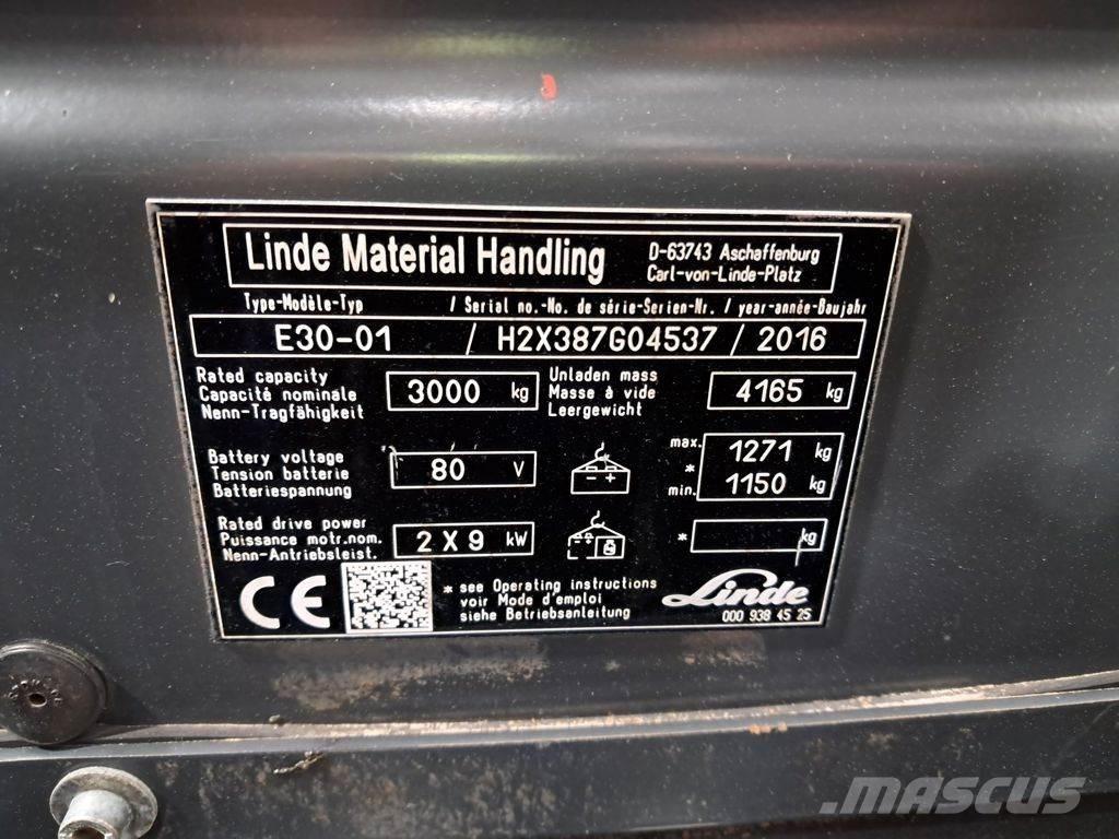Linde E30-01 Empilhadores eléctricos