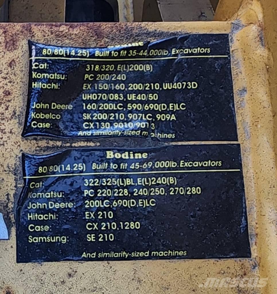 Bodine 200 Acessórios de betonagem