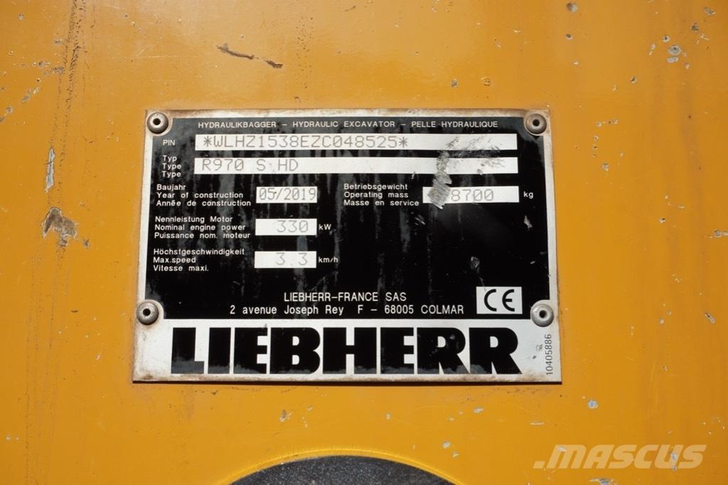 Liebherr R 970 SHD Escavadeiras de esteiras