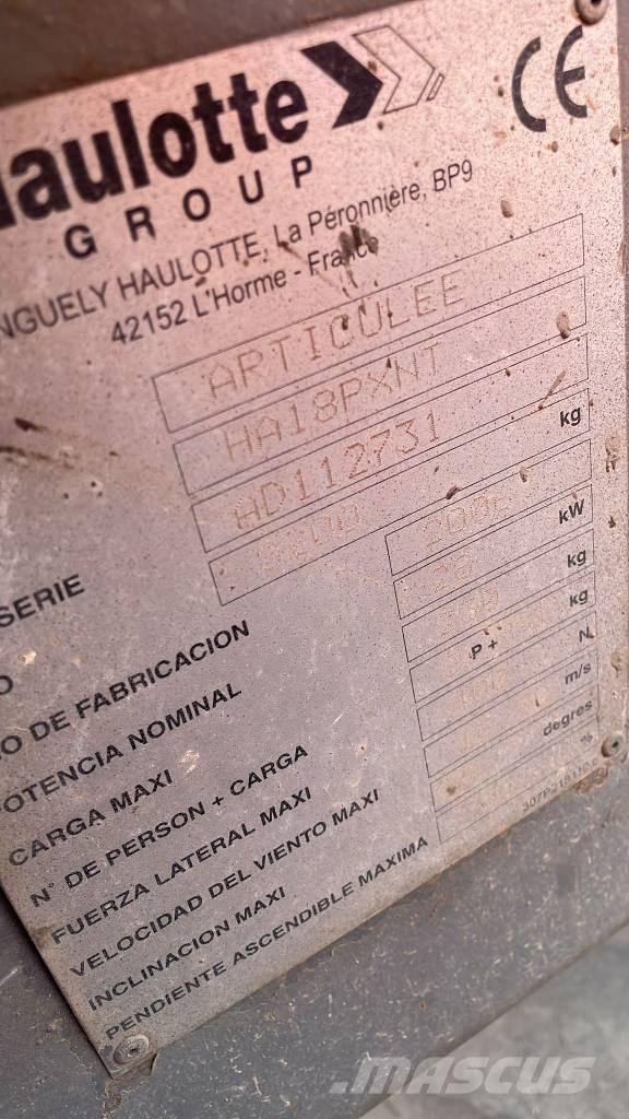 Haulotte HA 18 PX Elevadores braços articulados