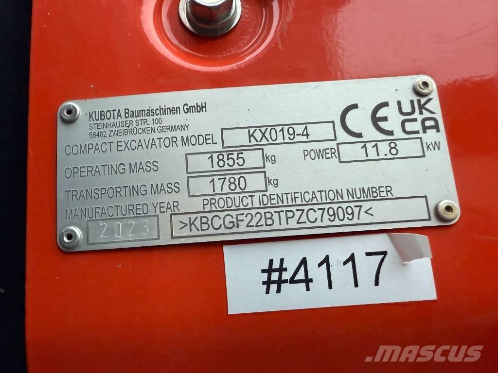 Kubota KX 019-4 Miniescavadeiras