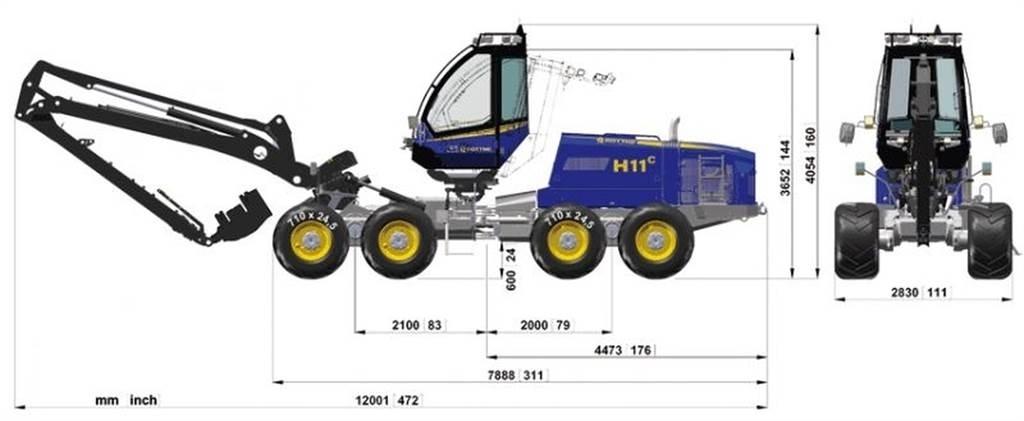 Rottne 651-55449 Chassis e suspensões
