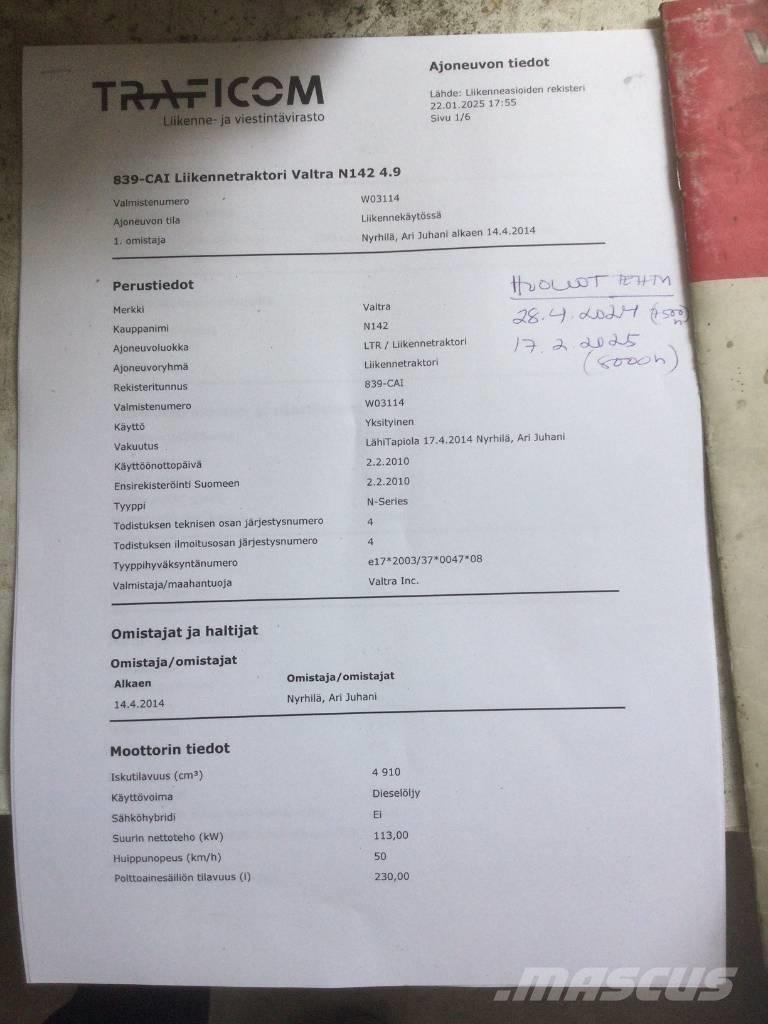 Valtra N 142 Direct Tratores Agrícolas usados