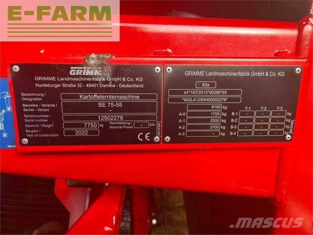 Grimme se 75-55 sb Equipamentos Colheita e apanha de Batatas