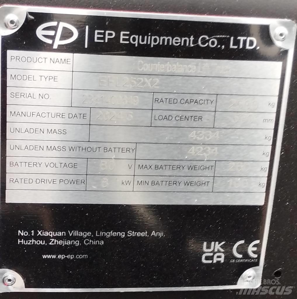 EP EFL 252 X LI-ON Empilhadores eléctricos