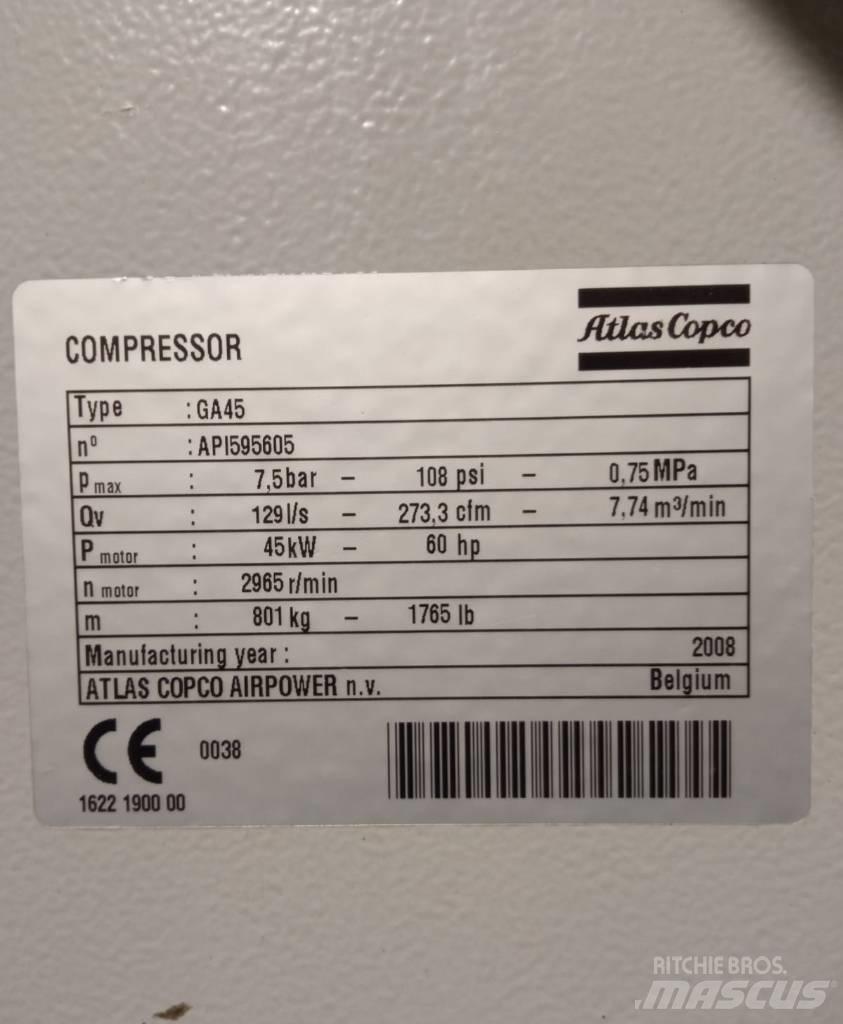 Atlas Copco GA45 Compressores