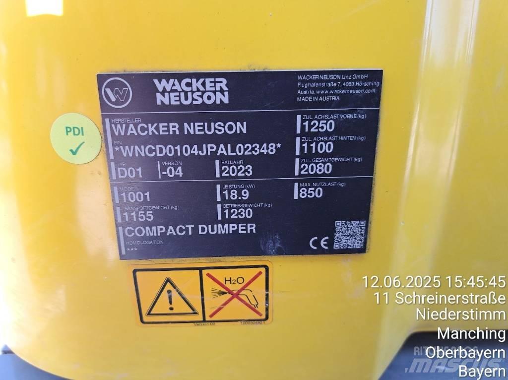 Wacker Neuson 1001 Dumpers de obras