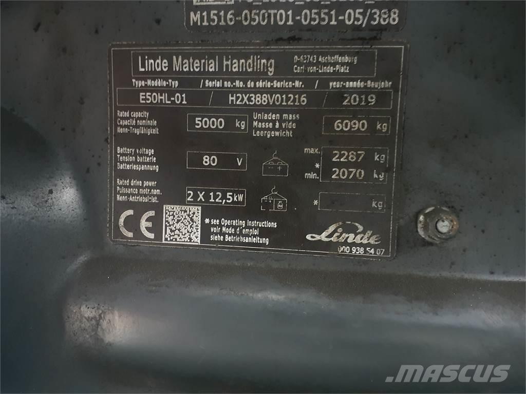 Linde E50HL Empilhadores eléctricos