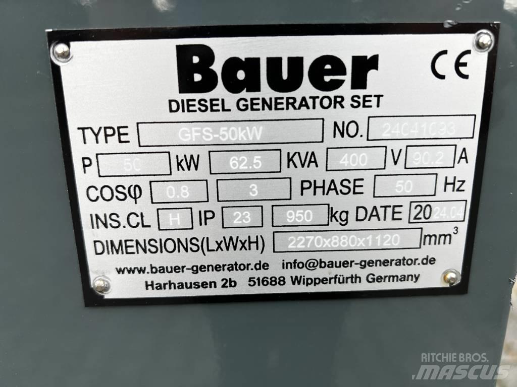 Bauer 69 KVA Geradores Diesel