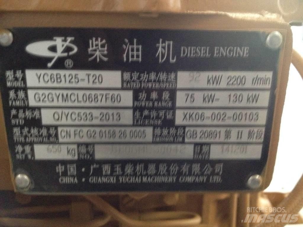 Yuchai YC6B125-T20 Motores