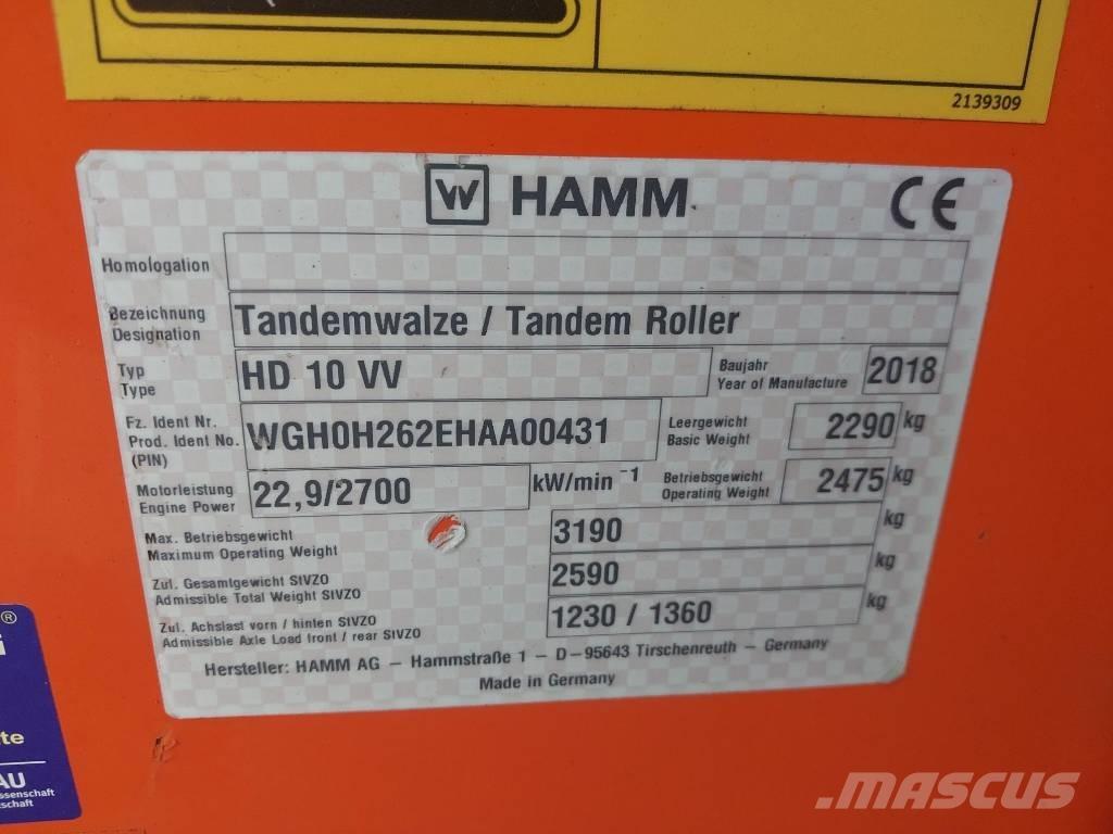 Hamm HD 10 VV Vibradores