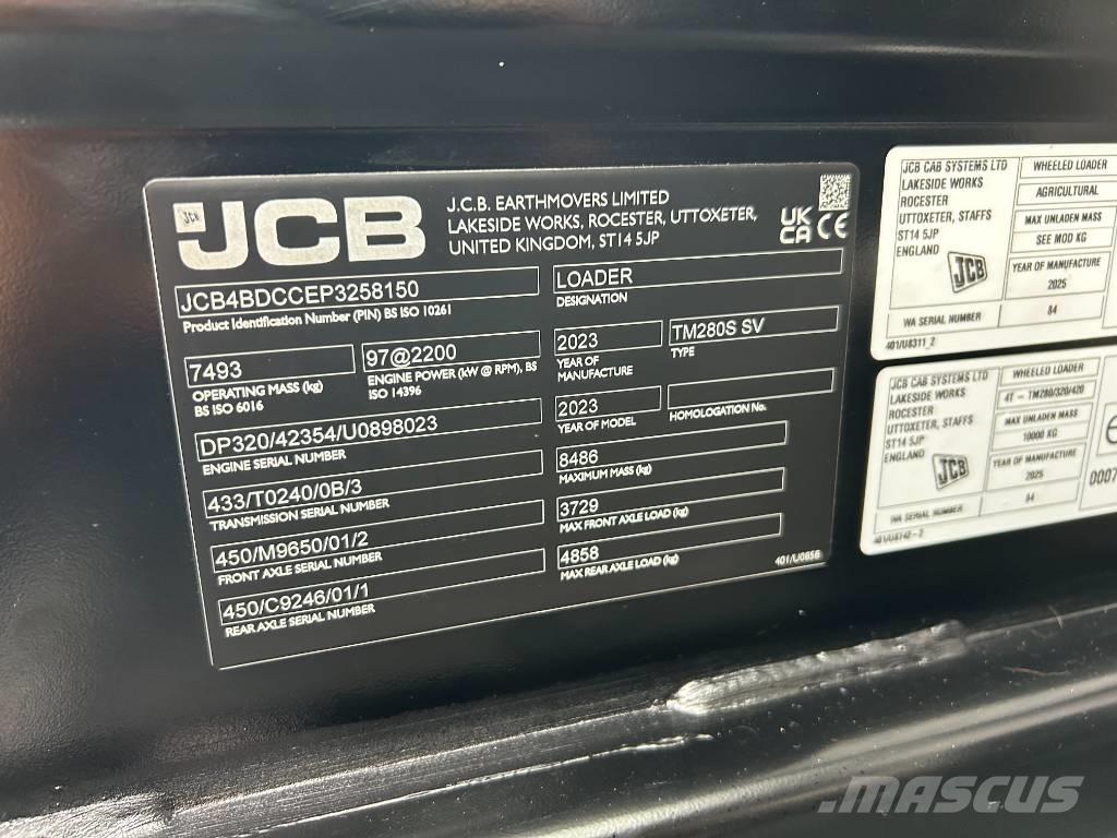 JCB TM280S Telescópicas para Agricultura