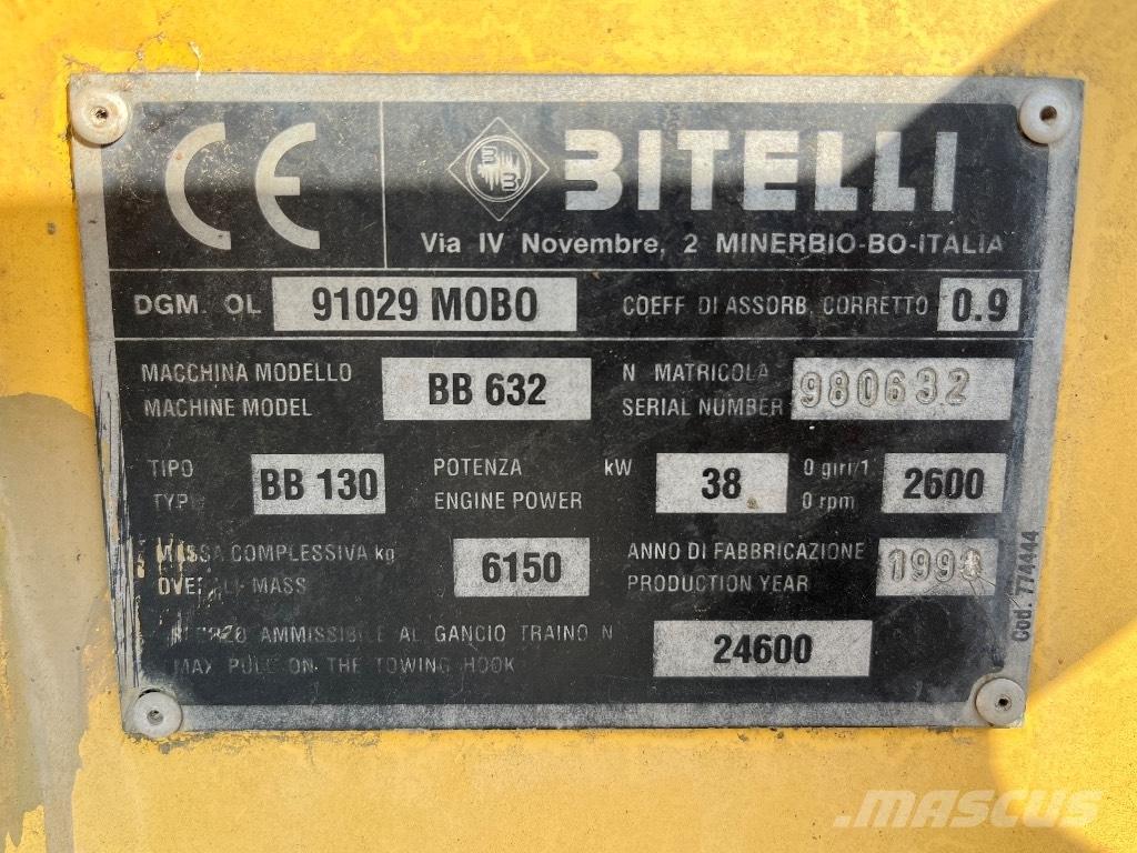 Bitelli BB 632 Espalhadoras de asfalto