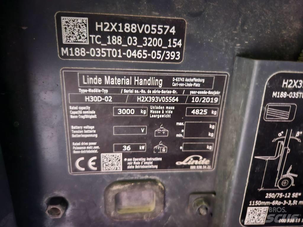 Linde H30D Empilhadores Diesel