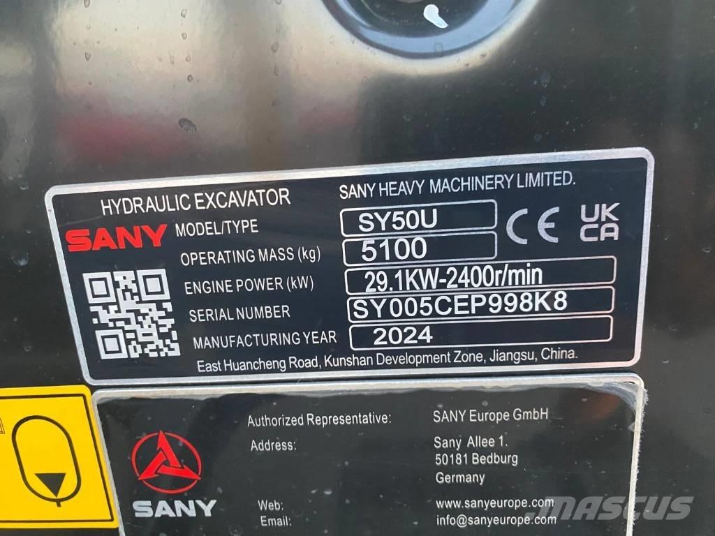 Sany SY 50 U Miniescavadeiras