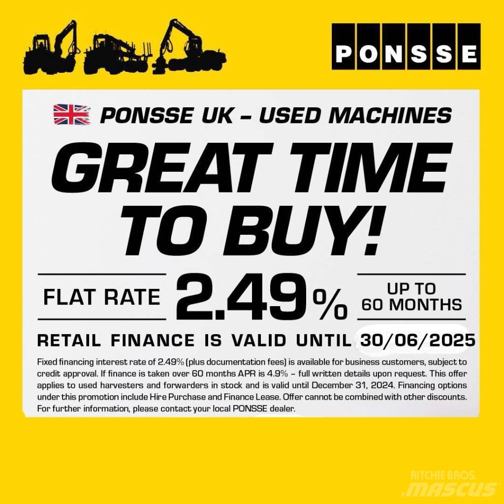 Ponsse Ergo 8W Processadores florestais