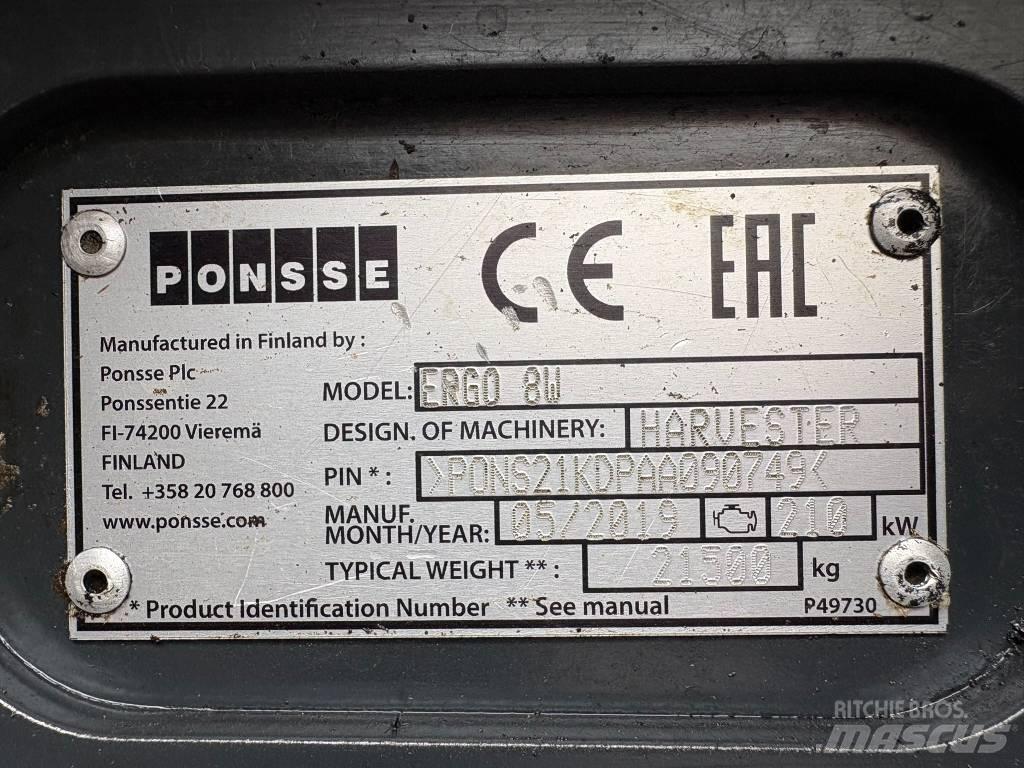 Ponsse Ergo 8W Processadores florestais