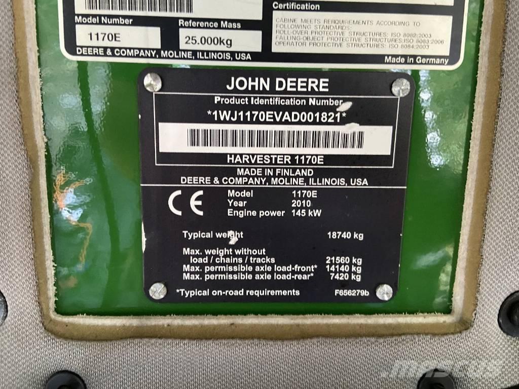John Deere 1170 E Processadores florestais