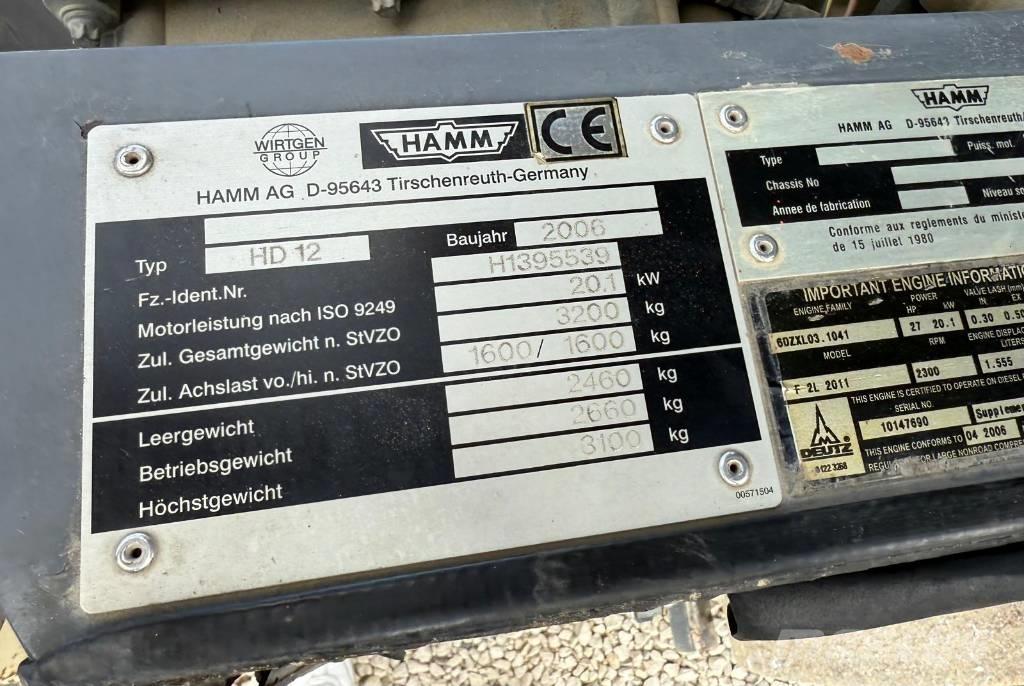 Hamm HD 12 Cilindros Compactadores tandem