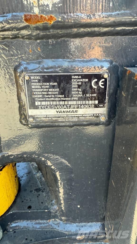 Yanmar SV 60 Miniescavadeiras
