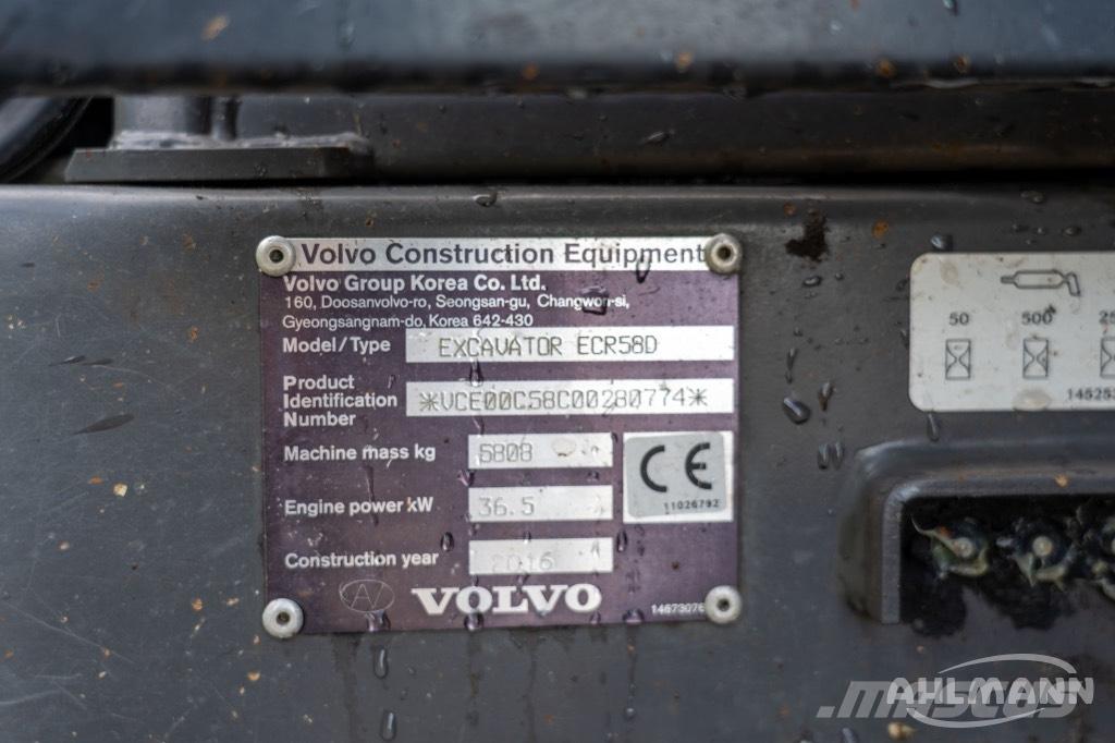 Volvo ERC58D Miniescavadeiras