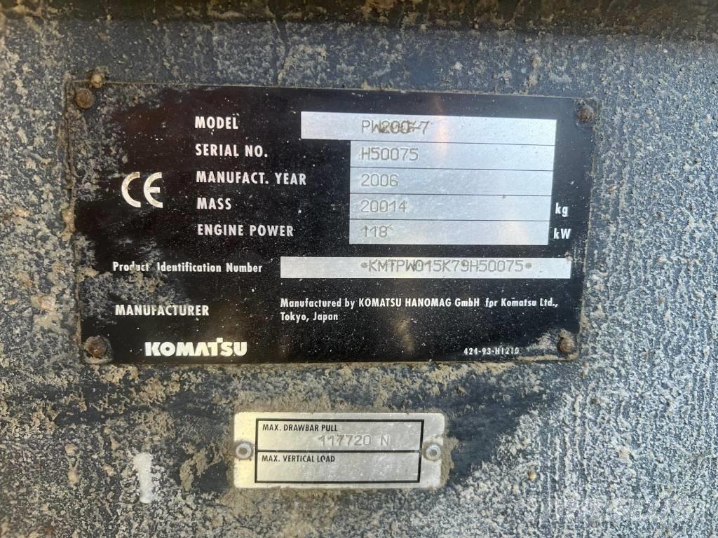 Komatsu PW 200-7 Escavadoras de rodas