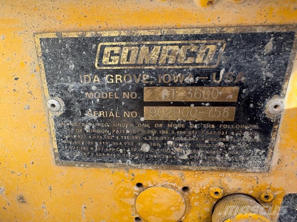 Gomaco GT 3600 Pavimentadores de betão