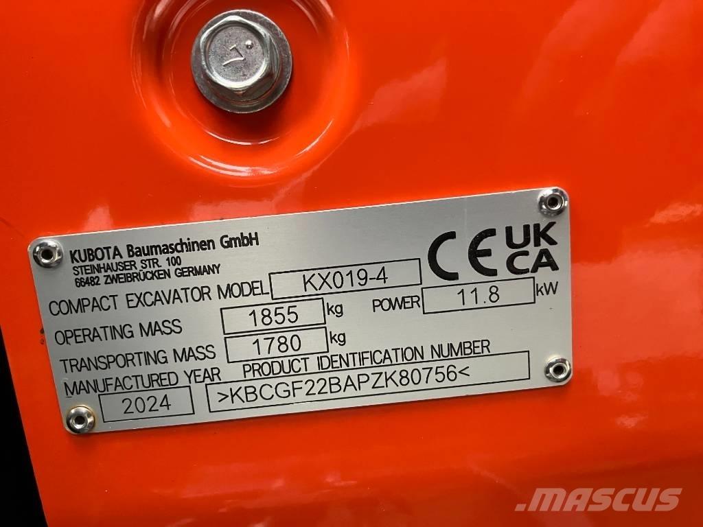 Kubota KX 019-4 Miniescavadeiras