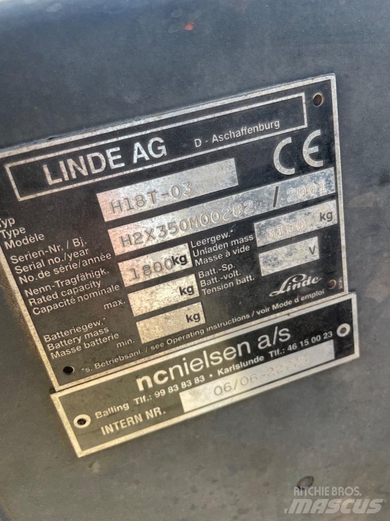 Linde H 18 T Empilhadores a gás